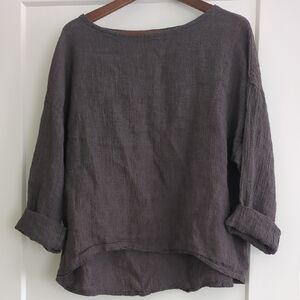 Elizabeth Suzann Dark Gray Top